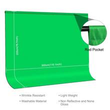 PULUZ Photography Background Thickness Photo Studio Background Cloth Backdrop 3m X 6m / - 2 X 3m - View 3