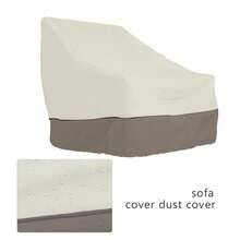 Waterproof Patio Chair Covers, Heavy Duty Oxford Fabric With PVC Coating, Dustproof Lawn Furniture Cover For Outdoor Winter