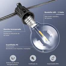 Outdoor String Lights - 30 Meters - View 7