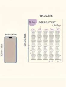 30-Day Home Workout Challenge Poster Set | 10 Workouts For Arms, Thighs, Butt, Belly Fat, And Side Fat, Unframed 8x10 Inches - 10 mặt hàng - Xem 2