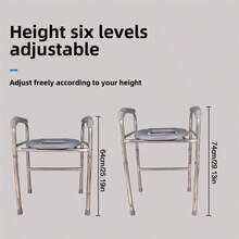 Universal Raised Toilet Seat Frame Aluminium Alloy Adjustable Riser For Elderly - Silver - View 6