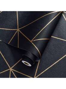 1 Roll New Simple & Modern Thick Self-Adhesive Wallpaper, For Office, Living Room, Dining Room, Bathroom, Bedroom, Commercial Use, Home Use, Dorm, Store, Kitchen, Bathroom, Furniture Renewal Paper Room Decor Stickers Home Decor Wall Decor Bedroom Decor Bathroom Decor Decor Room Decor Home Decor Living Room Wall Paper Wall Stickers Wall Papers Sticker Kitchen Decor Room Decoration Stuff Living Room Decor House Decor Wall Art Wallpapers - Black - View 12