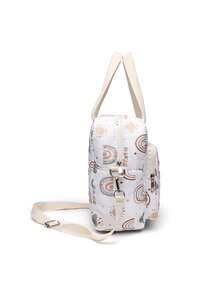 Tas Tote Bahu Mommy Gaya Baru 2024, Portabel, Chic, Ultra Ringan, Lucu, Bordir Versi Korea untuk Ibu Muda - Pelangi - View 3