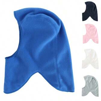 Baby Boy's Girl's Warm Fleece Hat Sherpa Lined Caps Toddler Winter Earflap Pilot Hat Slip Cap For Babies Kids Unisex Scarf Hat Balaclava