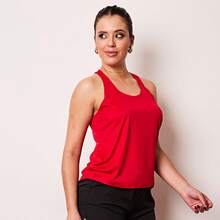 Women's Plain Training Tank Top For Running, Gym, Sport - Đỏ - Xem 7