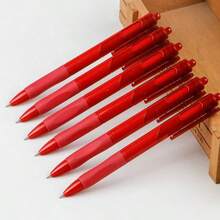 6/3/1 buah Pulpen Gel Merah, Pulpen Ballpoint Merah, Spidol Merah, Cocok Untuk Guru Memberi Nilai Tugas, Siswa Menandai Informasi Penting, Tulisan Halus, Aliran Tinta Konsisten, Perlengkapan Alat Tulis Sekolah, Pulpen Alat Tulis Siswa, Spidol. - Merah - View 2