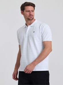 Men's 2-Pack Basic Loose Polo Neck T-Shirt - Black - View 2