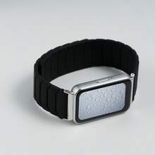 Curea magnetică compatibilă cu Samsung Galaxy Fit 3, curea de ceas reglabilă din silicon, compatibilă cu brățara inteligentă Samsung Galaxy Fit 3