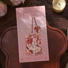 1 Marcador de página da série Rococó Sweetheart, com design requintado e sofisticado, estilo fofo e um acessório de leitura que também serve como porta-páginas