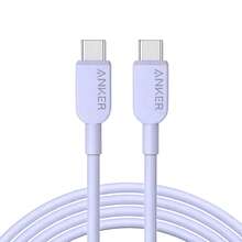 anker A81E USB-C Fast Charging Cable, High Strength Material, Bend Certified, Compatible With Laptops, Tablets, Phones, Stable And Fast Charging For Daily Needs - Purple - View 1