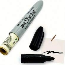 Fake Marker Pen Safe, Plastic Money Hiding Container Diversion Safe Marker, Combination Lock Secret Stash Storage For Small Valuables, Hidden Security Marker, Home Security Dorm Decor Accessory, Fun Safe For Valuables - Black - View 5