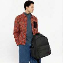 Mochila minimalista de estilo universitario americano: mochila escolar de gran capacidad para estudiantes, mochila de viaje y ocio con diseño de compartimento multifuncional, material ligero e impermeable, correas de hombro ergonómicas, estilo moderno y preppy (negro/rojo/blanco)