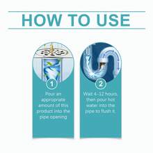 JUE FISH Sewer Unblocking Deodorant Gel Kitchen Bathroom Floor Drain Drain Pipe Sink Eliminate Hard Water Deposits Dissolve Blockage Restore Smooth Fluent Dredge Cleaning Agent - 液體 - 查看 9