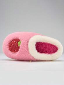 Pantuflas de felpa gruesa para adolescentes, niños y niñas, otoño/invierno, modelo nuevo 2025, suela gruesa, uso en interiores del hogar, cálidas y antideslizantes