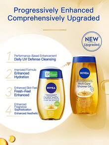 NIVEA Body Bath Oil, Sun Protection, Cleaning, Shower Gel, Moisturizing