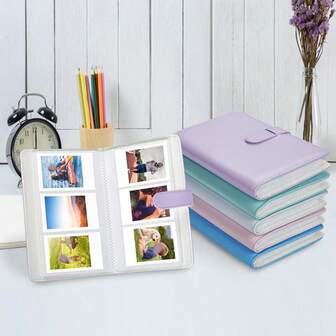 108 Pockets Photo Album Film Camera 3 Inch Photo Paper PU Leather Storage Case Stamp Collection Book For Fujifilm Mini 12 ﻿