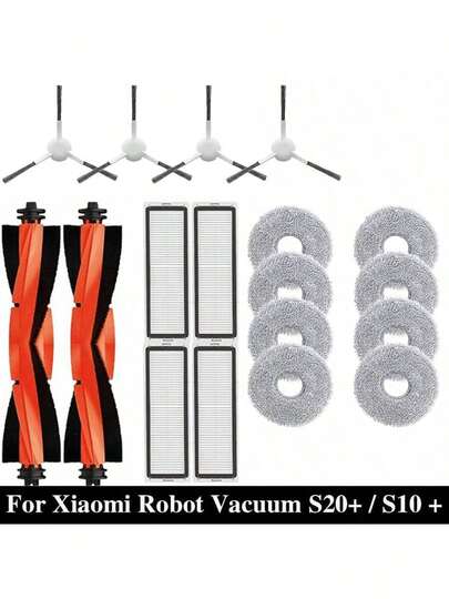 Compatible Xiaomi Robot Stofzuiger S20+ S10 Plus S20 S10+ B108GL B105 B108CN B113CN Parts Accessories Main Side Brush Hepa Filter Mop Cloth Replacement