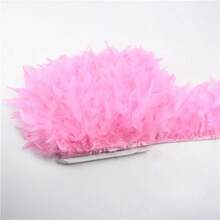 2米天然人造火鸡羽毛装饰DIY婚礼丝带工艺品缝纫服装派对羽毛手工家居装饰狂欢节羽毛丝带缝纫装饰 - 彩色 - 查看 11