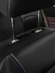 通用豪华 PU 皮革汽车座椅套仅适用于前排座椅，兼容安全气囊，透气、防水耐用优质乙烯基，适用于 95% 的车辆、轿车、卡车、SUV、轿车（前排双座 4 件）