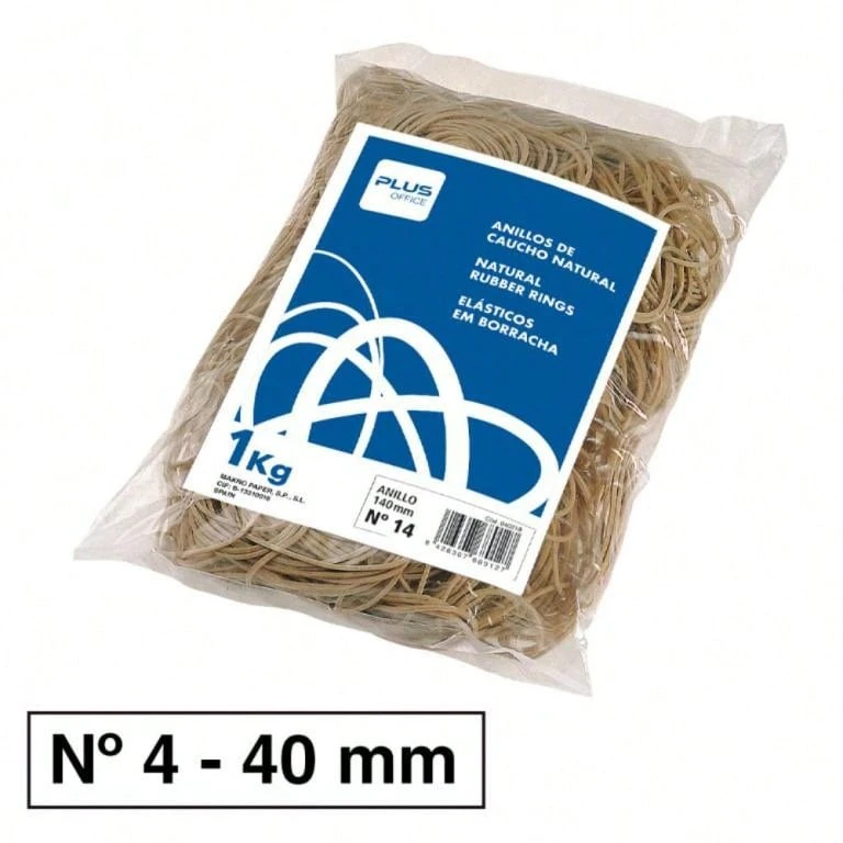 campus Gummibänder - Nr. 4 40 mm. 1000 g Beutel. - Übersicht 1