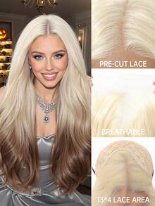 Halloween Neuer Stil 13*4 HD Spitzenfront Perücken 26 Zoll lange lockige Haare ohne Pony, hitzebeständiges synthetisches Haar - Tragen, Partys, Halloween & Cosplay, Festival Geschenke