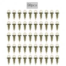 50pcs Plastic Screw Rotating Ring Float Bead Connection Fishing Set Reverse Bottom Green Transparent Fishing Accessories - Multicolor - View 10