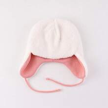 Baby Winter Hat With Earfalp Toddler Girls Boys Bear Ears Beanie Kids Warm Thermal Lined Knit Hat - Bear Ears-lei Feng Hat - View 5