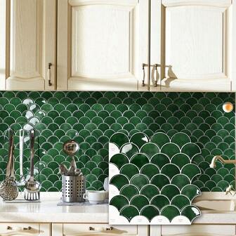 Self Adhesive 3D Wall Stickers Waterproof Heat Resistant Imitation Wall Tiles PVC Peel And Stick Kitchen Backsplash Wallpaper Wall Paper Wall Decor Room Decor Wallpaper Peel And Stick