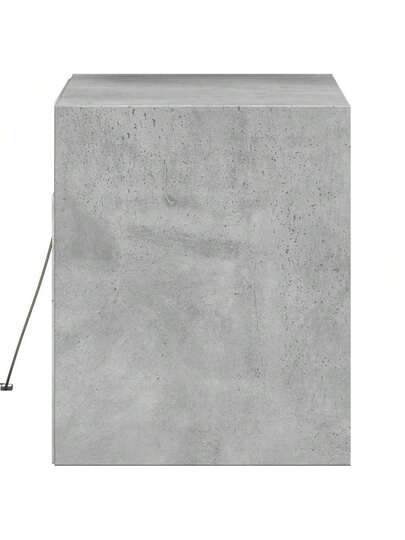 VidaXL TV Wand Unit LED Lighting 80x31x35 Cm Concrete Grijs view 7