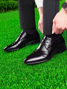 Scarpe Oxford da uomo, scarpe eleganti da cerimonia per matrimoni, affari, feste, banchetti e ufficio