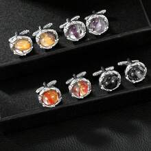 1 Paar modische & kreative Manschettenknöpfe, bunte Dekoration für Herren Anzughemden, Business Kleidung