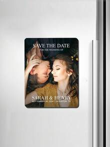 1 pièce Aimant de réfrigérateur carré personnalisable. Peut être personnalisé avec du texte et des photos, fabriqué avec un procédé de sublimation, peut être utilisé comme un porte-clés cadeau ou un aimant de réfrigérateur, convient pour la décoration du réfrigérateur de cuisine, du micro-ondes, du mur, de la porte ou du calendrier de bureau de la maison. - Noir - Voir 9