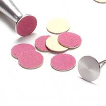 New! Stainless Steel Sanding Paper Disc 3/32" Round Metal Disk Nail Drill Bits Accessories 15mm 25mm 35mm