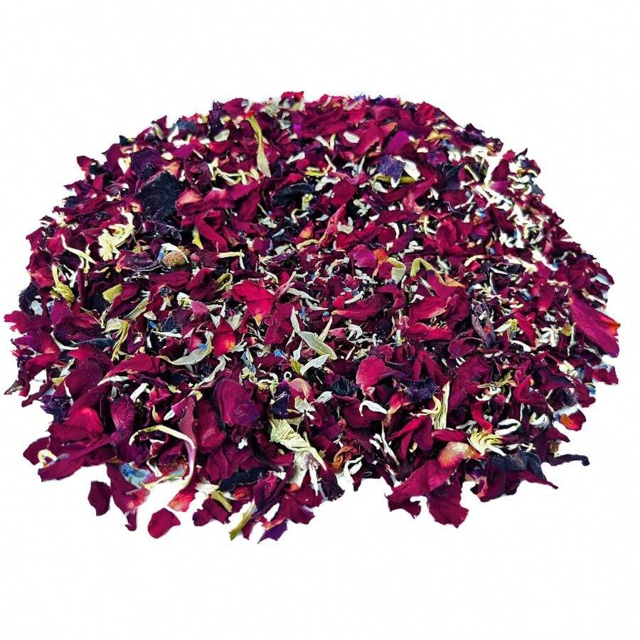 Wedding Confetti Dried Flower Petals, Natural Confetti Dried Petal For Wedding And Party Decoration*115g Red Roses - Cánh hoa hồng đỏ - Xem 1