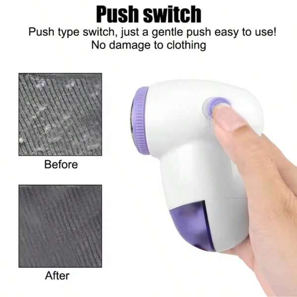 OBOVAY Two-In-One Hair Remover, Hair Removal + Static Electricity Removal In One, Electric Hair Remover, Clothes Hair Remover, Easily Remove Hair And Lint, Electric Hair Remover, Battery-Powered Hair Remover, Electric Hair Remover, Hair Remover, Ball Lifter, Portable Hair Remover. Suitable For Clothes, Bedding, Furniture, Carpets, Sofas, Cleaning Supplies, Household Cleaning Tools, Battery-Free