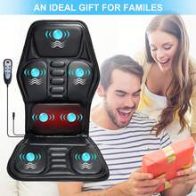 Massage Seat Cushion With Heat, Cooling Back Massager For Chair, Chair Massager For Full Body Massage,  Gifts For Dad Mom - Xem 9