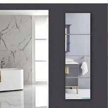 4pcs(20cm*20cm) HD Self Adhesive Acrylic Mirror Sheets, Frameless Flexible Non Glass Mirror Tiles, Mirror Stickers For Home Wall Decor, Suitable For Gym Living Room Bedroom Office,Ideal Gift For Friends And Family.