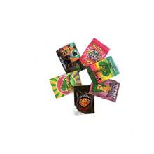 100 Count Mylar Zipper Bags With Window, Odor-Resistant, Waterproof, Reusable Plastic Bags For Candy, Gummies, And Small Items - Uncoated, Self-Sealing Storage Bags