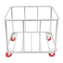 YUNRUX Yellow Laundry Cart, Commercial Laundry Cart With Wheels, Laundry Cart For Home Hotel 90x65x80cm - Yellow - View 3