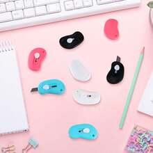 48Pcs Cute Mini Box Cutter Utility Knife Retractable Portable Utility Pocket Knife Opener Letter Openers For Back To School Supplies Students Office School Class Stationery DIY Crafts - 48pcs-4 Colors - View 6