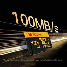 Kodak Memory Card 100MB/S C10 U3 V30 Class10 Micro SD Card With Adapter 32GB/64GB/128GB/256GB C10 Flash Card For Surveillance Car Smartphone Monitor - Black - View 5