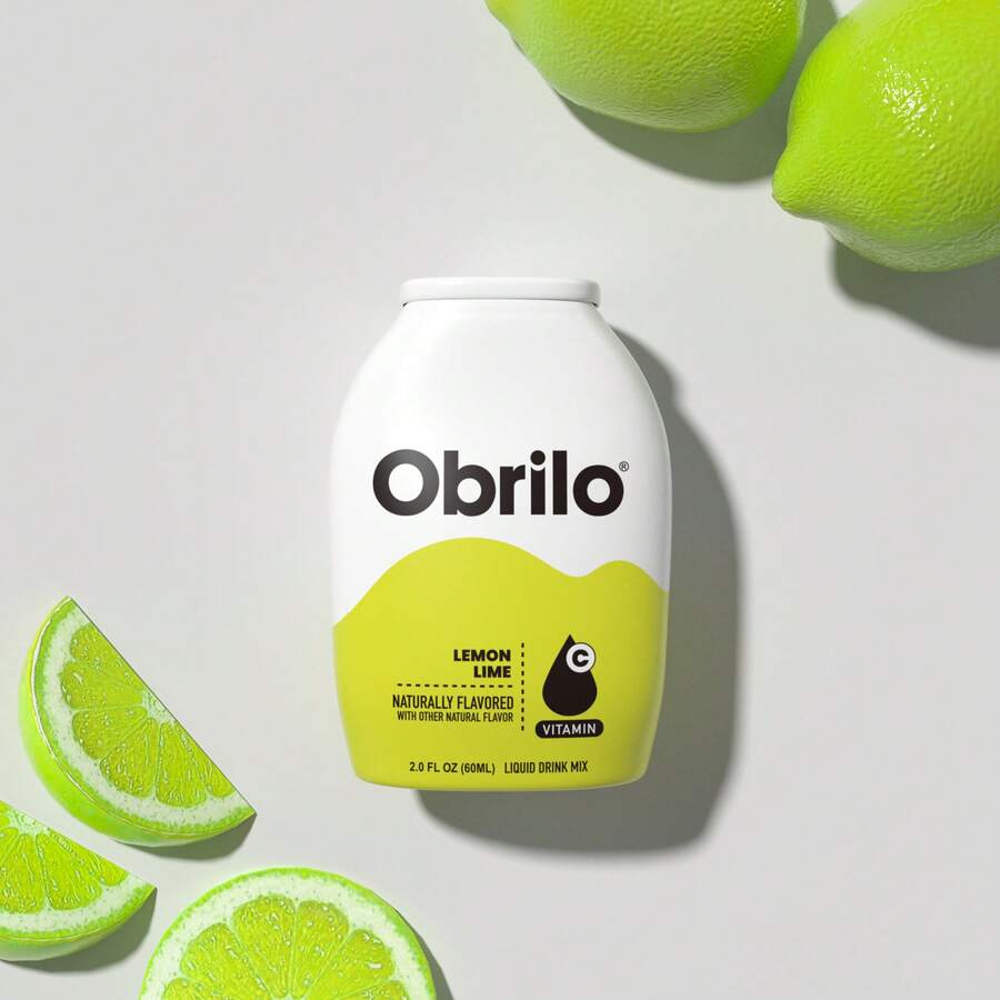 Obrilo Water Enhancer Liquid Flavoring Drops - ZERO Sugar/Calorie, Dye Free, Naturally Flavored Drink Syrup - 檸檬青檸 - 查看 1