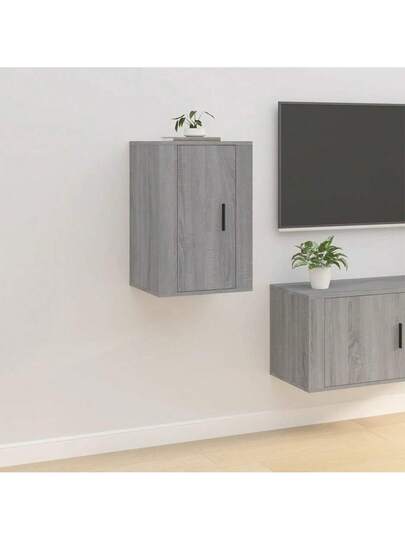 VidaXL TV Wand Units Pcs 40x34.5x60 Cm Grijs Sonoma Oak view 4