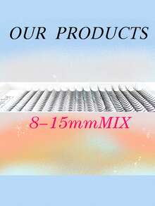 320 Pcs Per Box, D Curl 8-15mmMix 3D 5D 7D 9D Thickness 0.07mm Premade Wispy Spike Lashes Volume Cluster Eyelash Fluffy Pointy Base Promade Volume Eyelash Extension Wispy Volume Lash Extensions