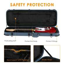 Hard Case For ST TL 170 Style Electric Guitar With Protective Sleeve Blue - 預設 - 查看 3