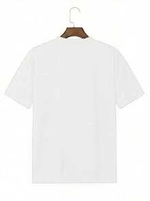 Camiseta de mujer estampada con "MAÑANA SERÁ BONITO" y lindos elementos de dibujos animados, cuello redondo suelto y mangas cortas, cómoda y agradable para la piel, 100% algodón, adecuada para el hogar, viajes, viajes de negocios, escuela, desplazamientos, fiestas y otras ocasiones, adecuada para todas las estaciones. - Blanco - Ver 4