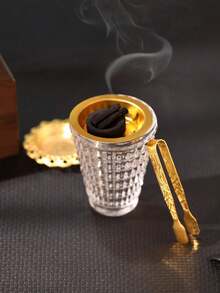 1 Peça/1 Conjunto Queimador de Incenso de Vidro Criativo, Queimador de Incenso de Estilo Moderno. Adequado para Decoração Doméstica, Quarto, Sala de Estar, Sala de Chá, como Peça Central, Escritório, Festival, Decoração de Festival, Decoração Doméstica como Decorar a Sala de Estar