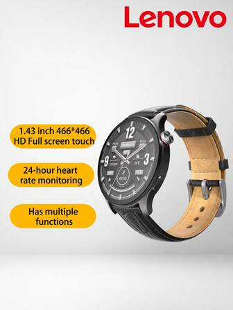  Lenovo Calling Smartwatch 1.43'' AMOLED Display Smart Watch 24H Health Monitoring Sports Smartwatch For Men