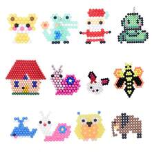 10 Colors 1000pcs Standard Accessory Pack / 15 Colors 1500pcs Deluxe Accessory Pack, Magic Water Beads Puzzle Toys For Boys Girls DIY Peg Beads Creative Fun Craft Kids Children Birthday Gift