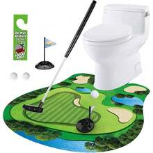 Mini práctica de golf en cualquier baño/inodoro - Perfecto para pasar el tiempo - Multicolor - Ver 5